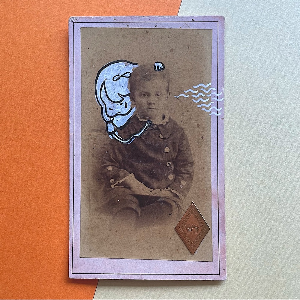 Altered art - Antique CDV - Echo